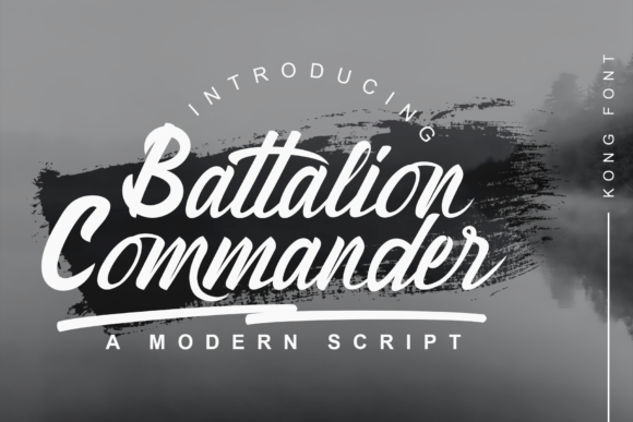 Battalion Commander: A Modern Handwritten Font for Creative Projects