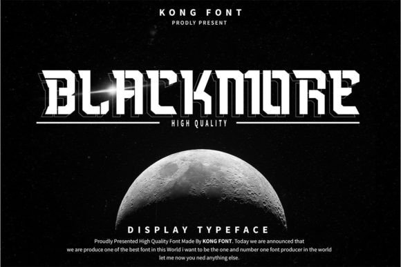 Blackmore: A Futuristic Font for Modern Brands