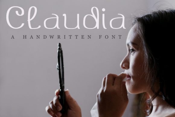 Claudia: A Handwritten Script for Modern, Playful Design