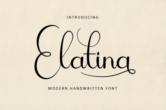 Elatina: The Handwritten Font That Adds Instant Elegance