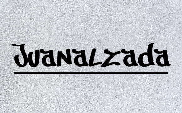 Juanalzada: A Display Font with Urban Futurism