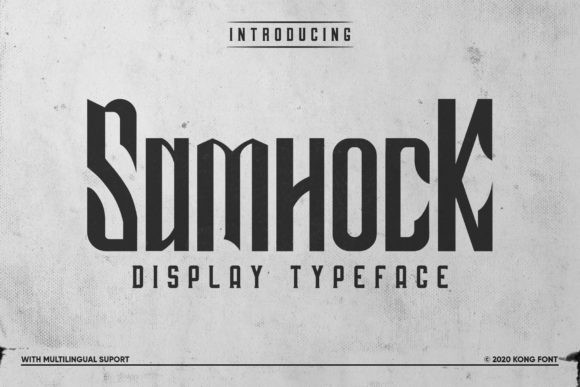 Samhock: The Playful Font for Modern Creators